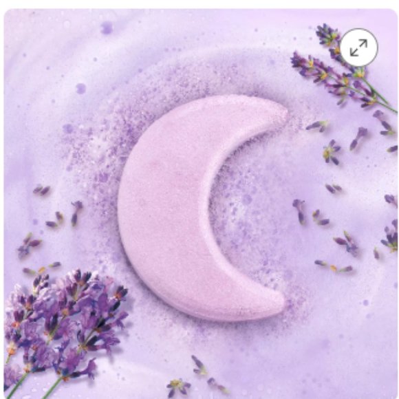 BATH BOMBS x 2: Lavender Chamomile Tea (moon) + Cherry Blossom Rose (heart) - Picture 13 of 13